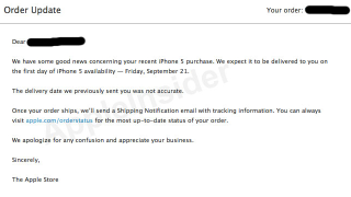 Illustration for article titled Good News: Your iPhone 5 Might Not Ship Late After All